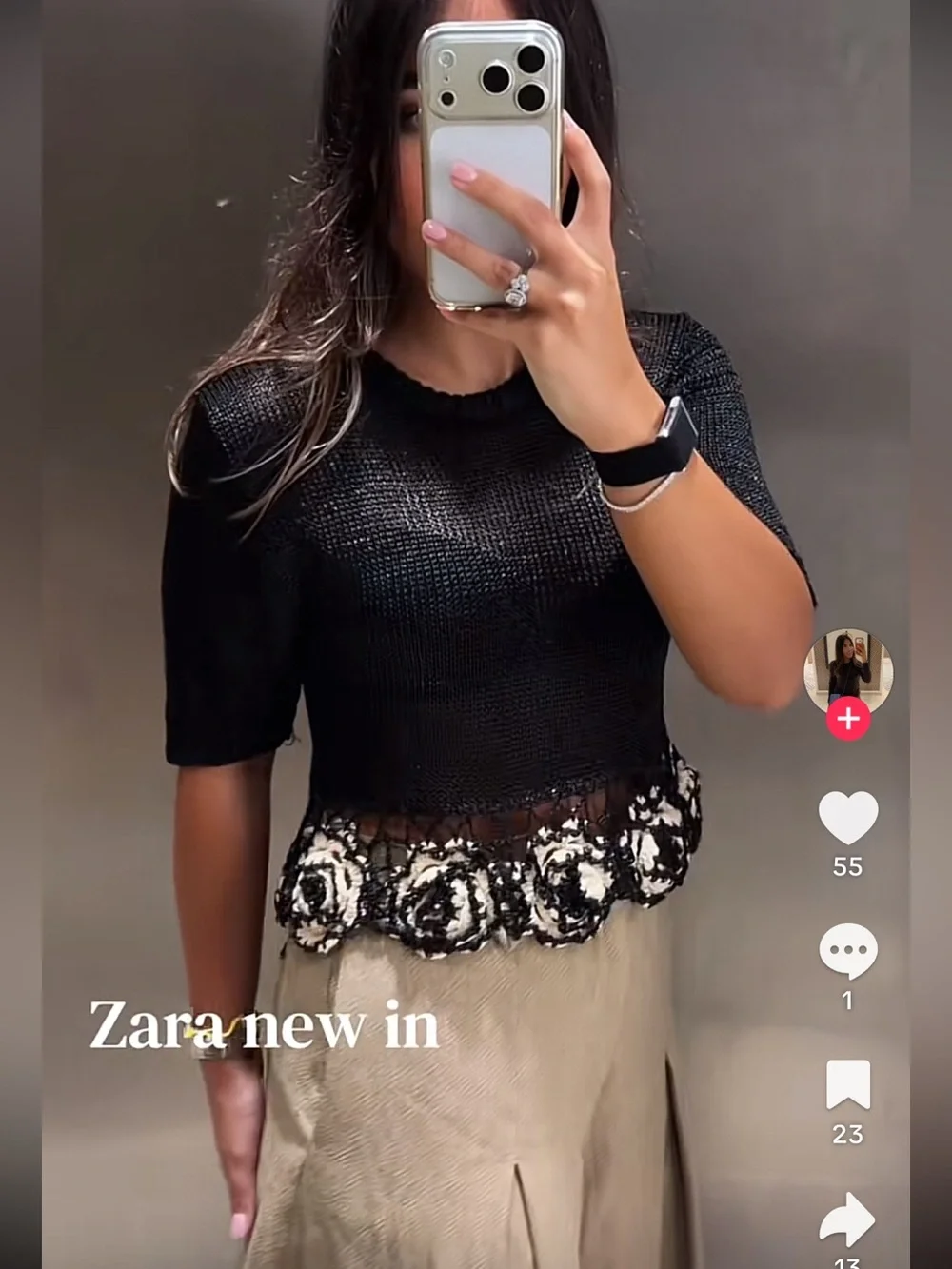 Zara round neck